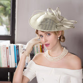 La boutique du chapeau Champagne Chapeau Fascinator Mariage